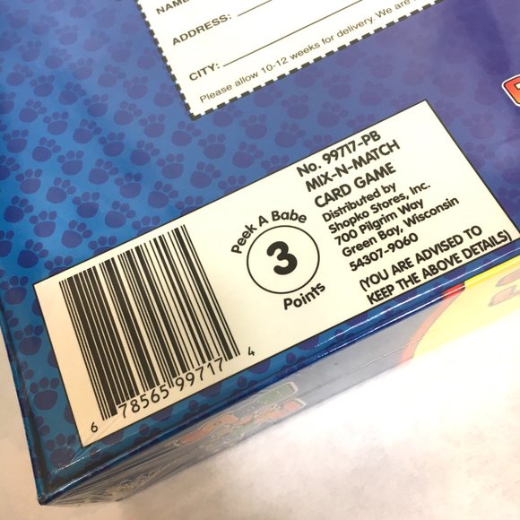 Peek-A-Babe Preschool Mix-n-Match Card Game NWT Vintage - Picture 9 of 9